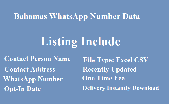 巴哈马 WhatsApp 列表