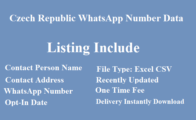 捷克共和国 WhatsApp 列表