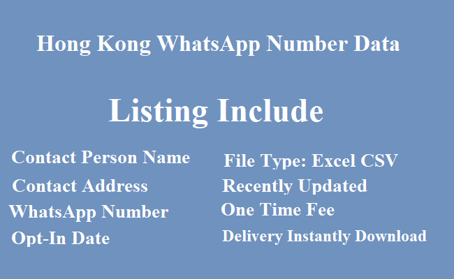 香港 WhatsApp 列表