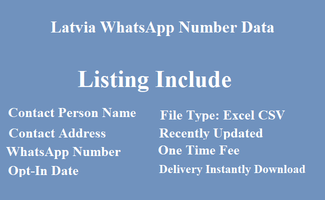 拉脱维亚 WhatsApp 列表