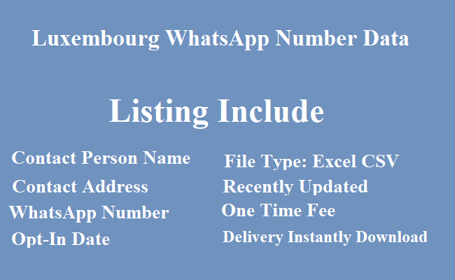 卢森堡 WhatsApp 列表