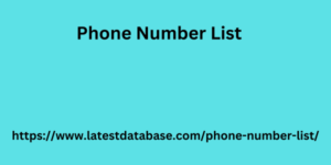 Phone Number List 1