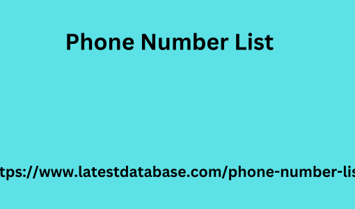 Phone Number List 1