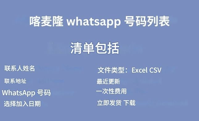 喀麦隆 whatsapp 号码列表